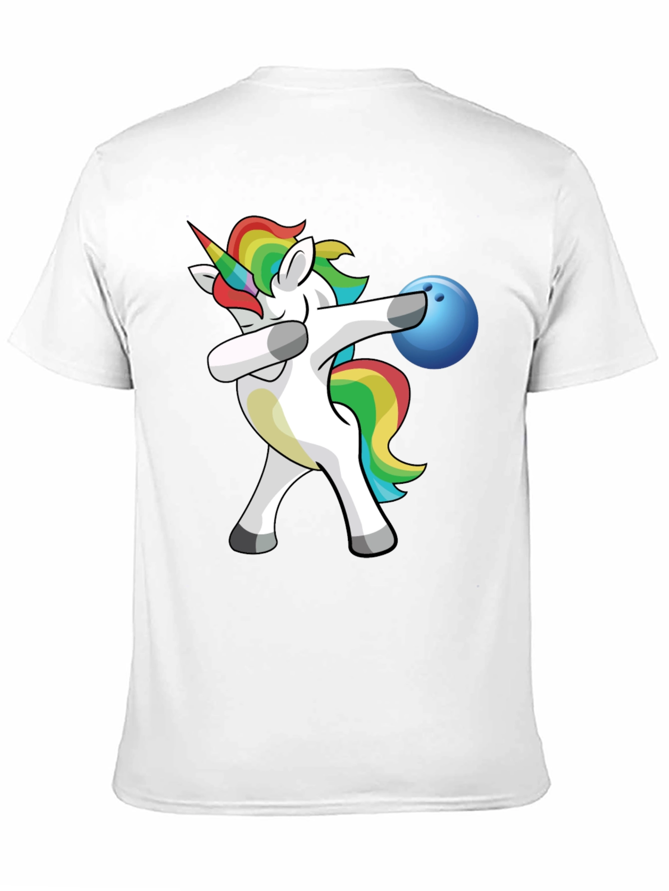 Unicorn Dabbing Bowling T-Shirt