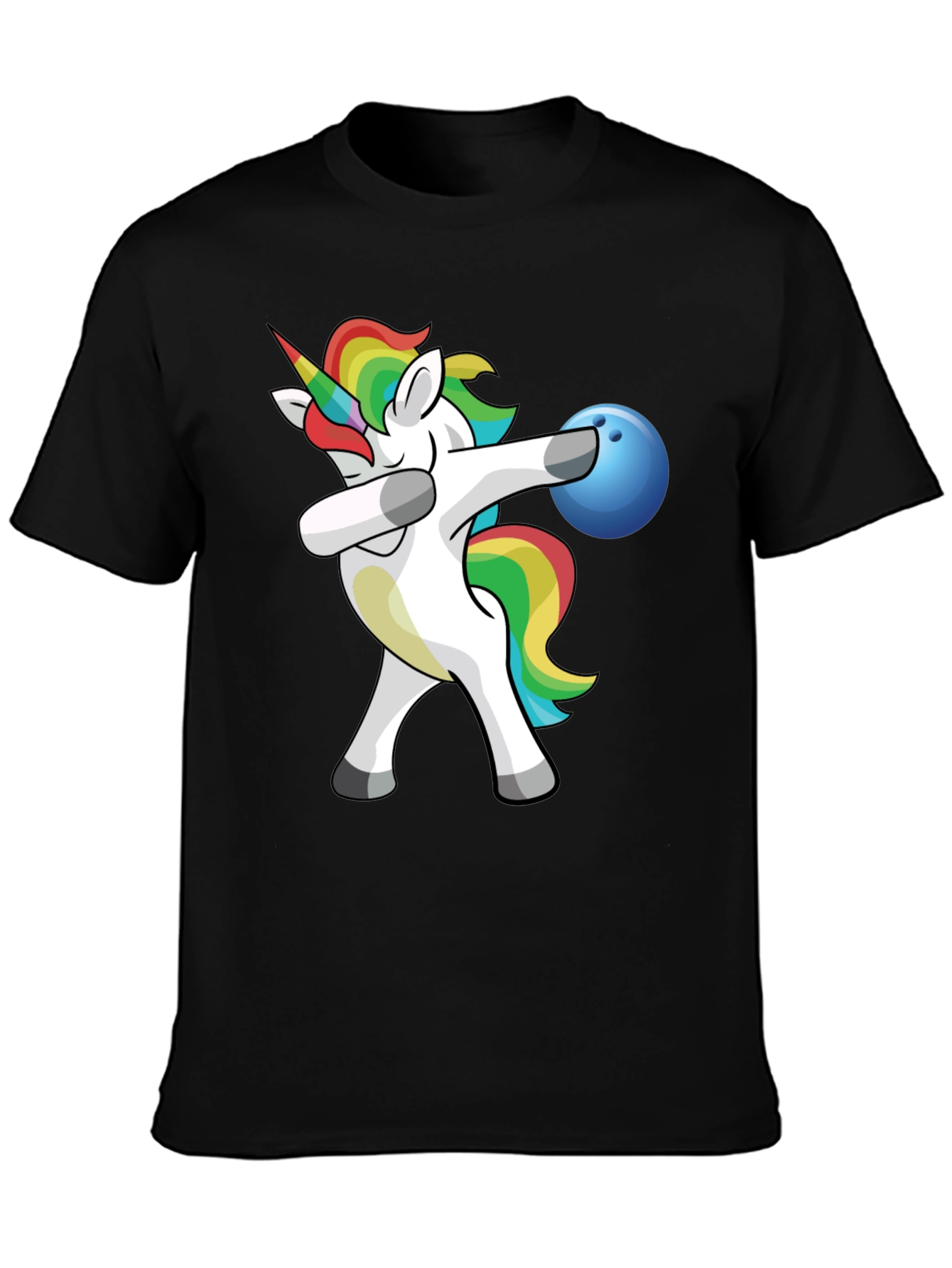Unicorn Dabbing Bowling T-Shirt