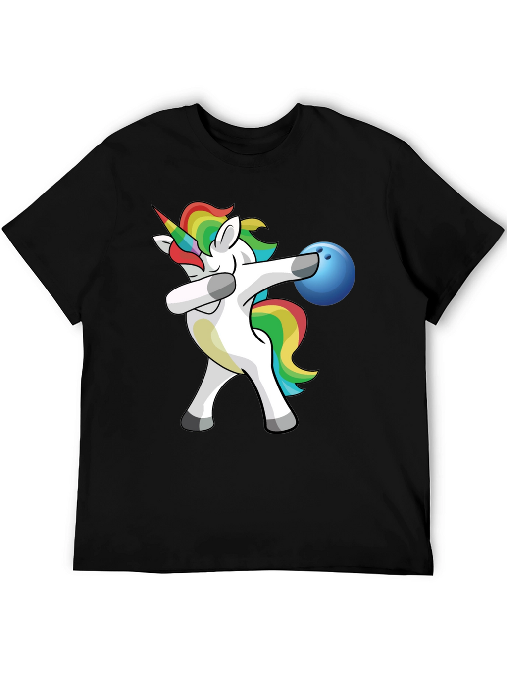 Unicorn Dabbing Bowling T-Shirt