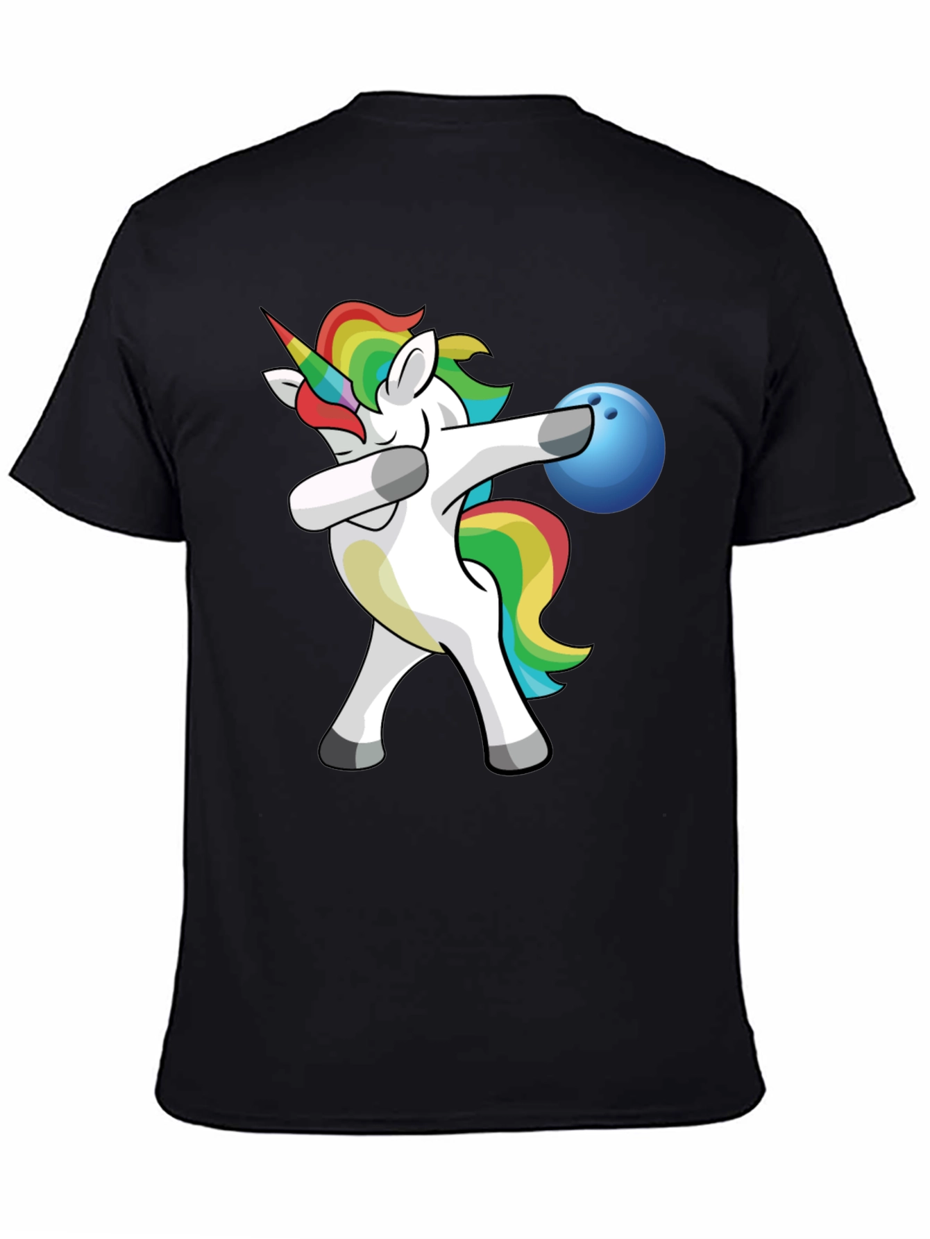 Unicorn Dabbing Bowling T-Shirt