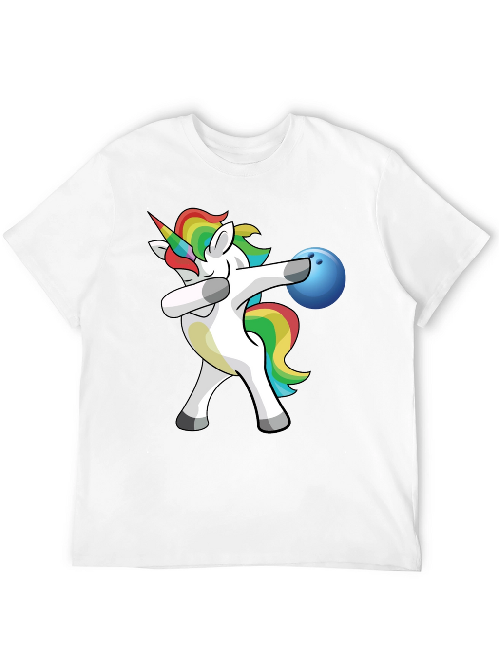 Unicorn Dabbing Bowling T-Shirt