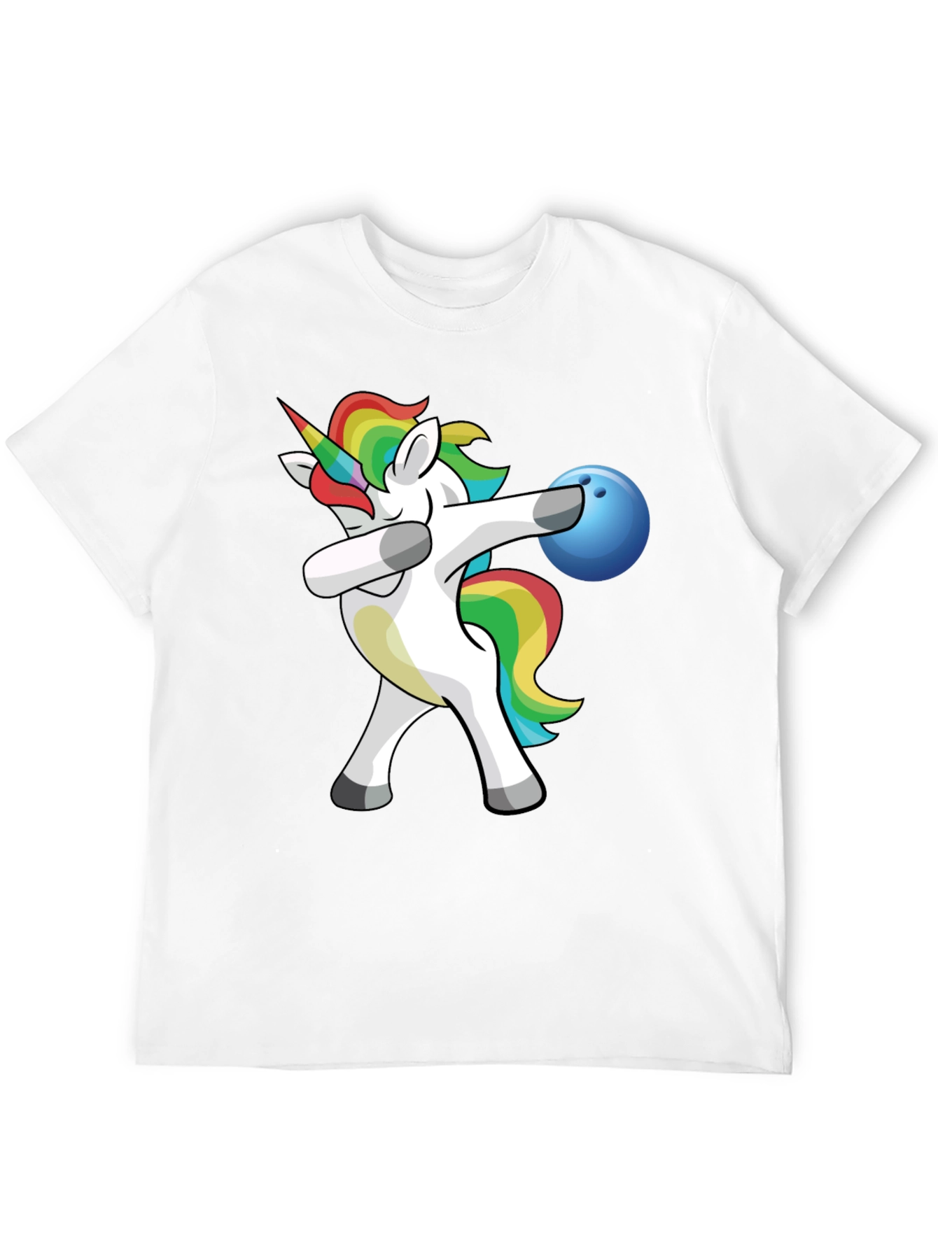 Unicorn Dabbing Bowling T-Shirt