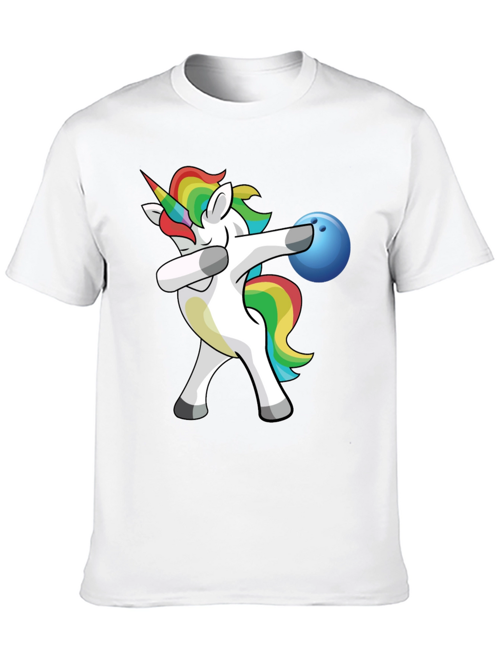 Unicorn Dabbing Bowling T-Shirt