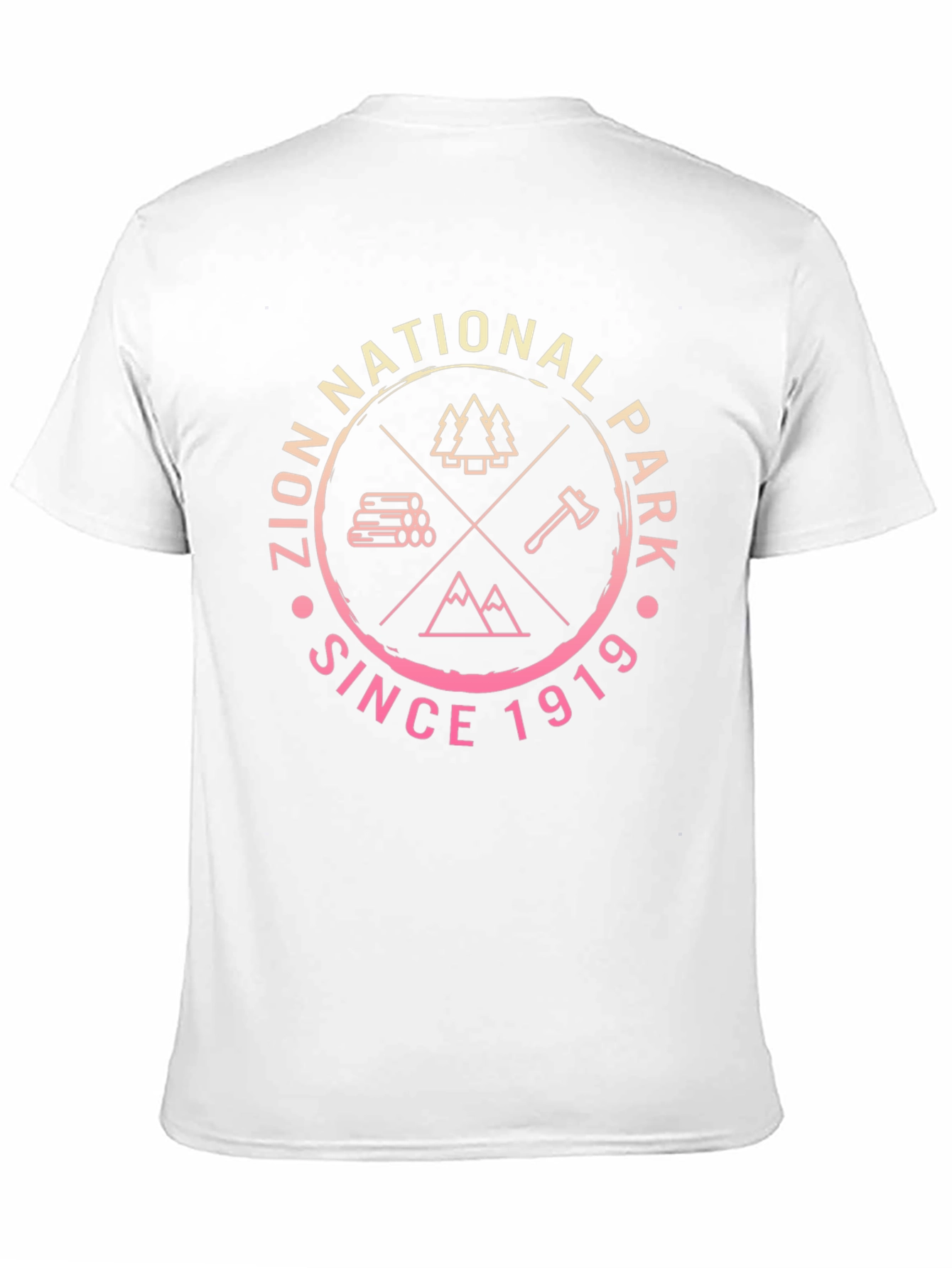 Zion National Park Black Graphic T-Shirt