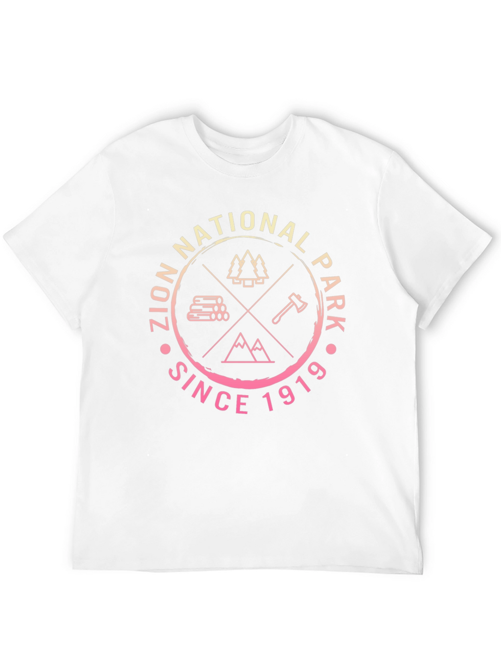 Zion National Park Black Graphic T-Shirt