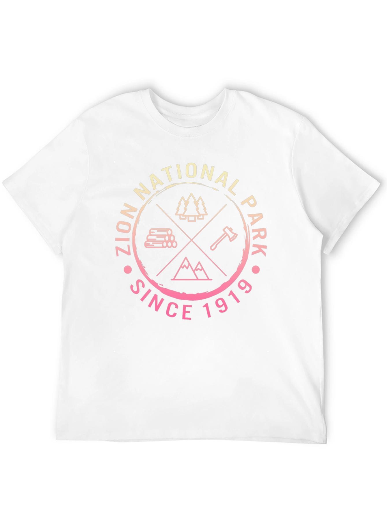 Zion National Park Black Graphic T-Shirt