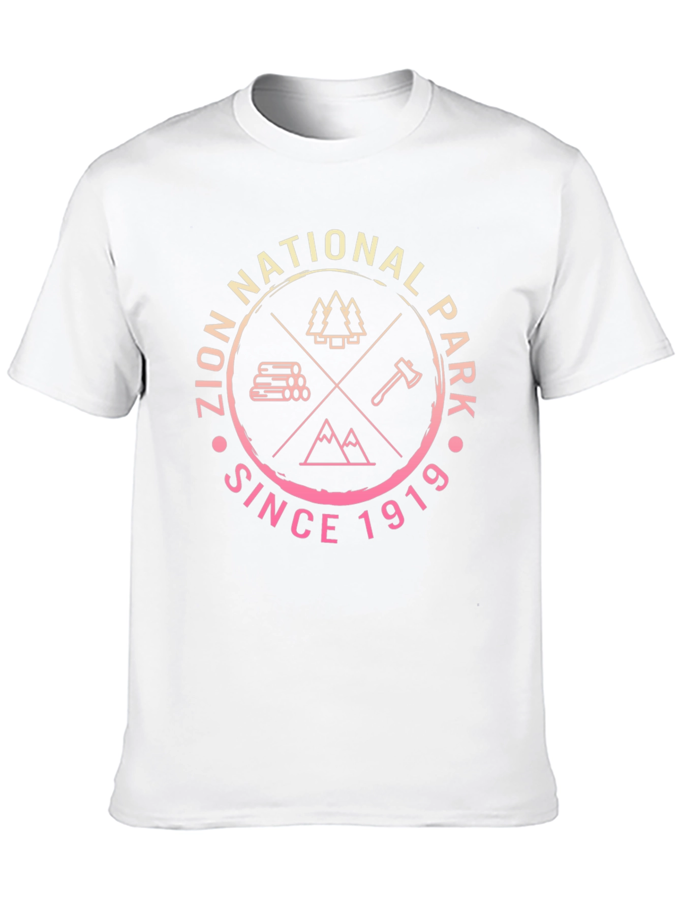 Zion National Park Black Graphic T-Shirt