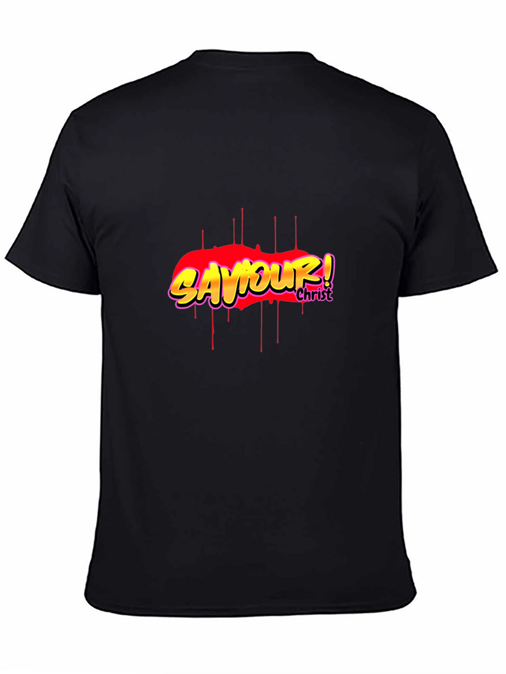 Saviour! Christ Graphic Black T-Shirt