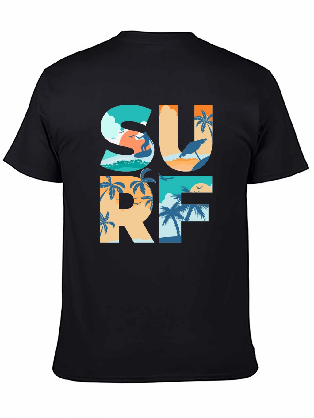 Surf Graphic T-Shirt: Beach Life Apparel