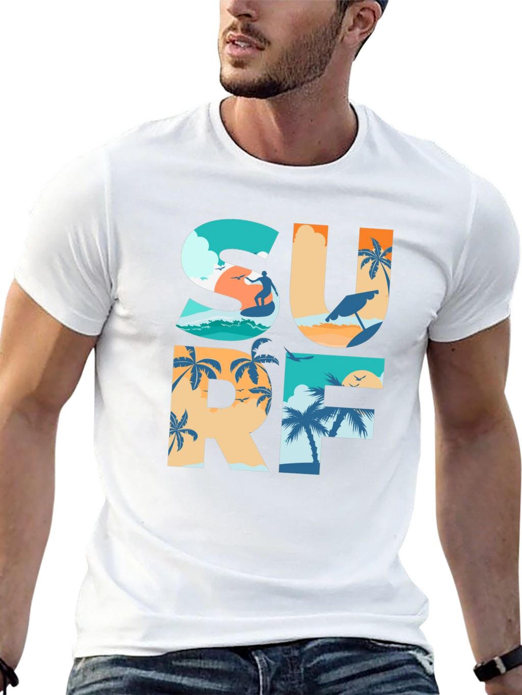 Surf Graphic T-Shirt: Beach Life Apparel