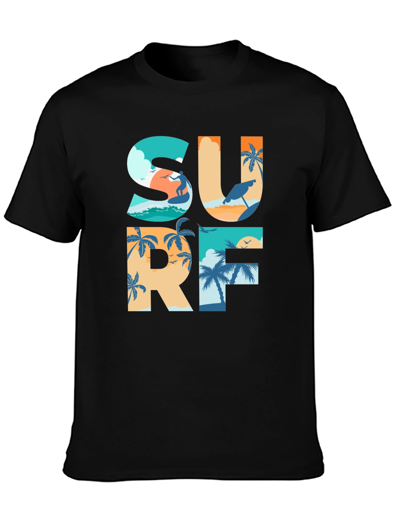 Surf Graphic T-Shirt: Beach Life Apparel