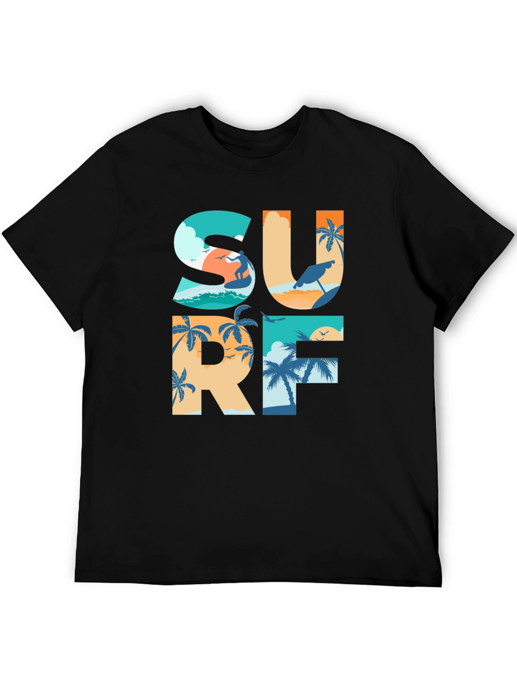 Surf Graphic T-Shirt: Beach Life Apparel