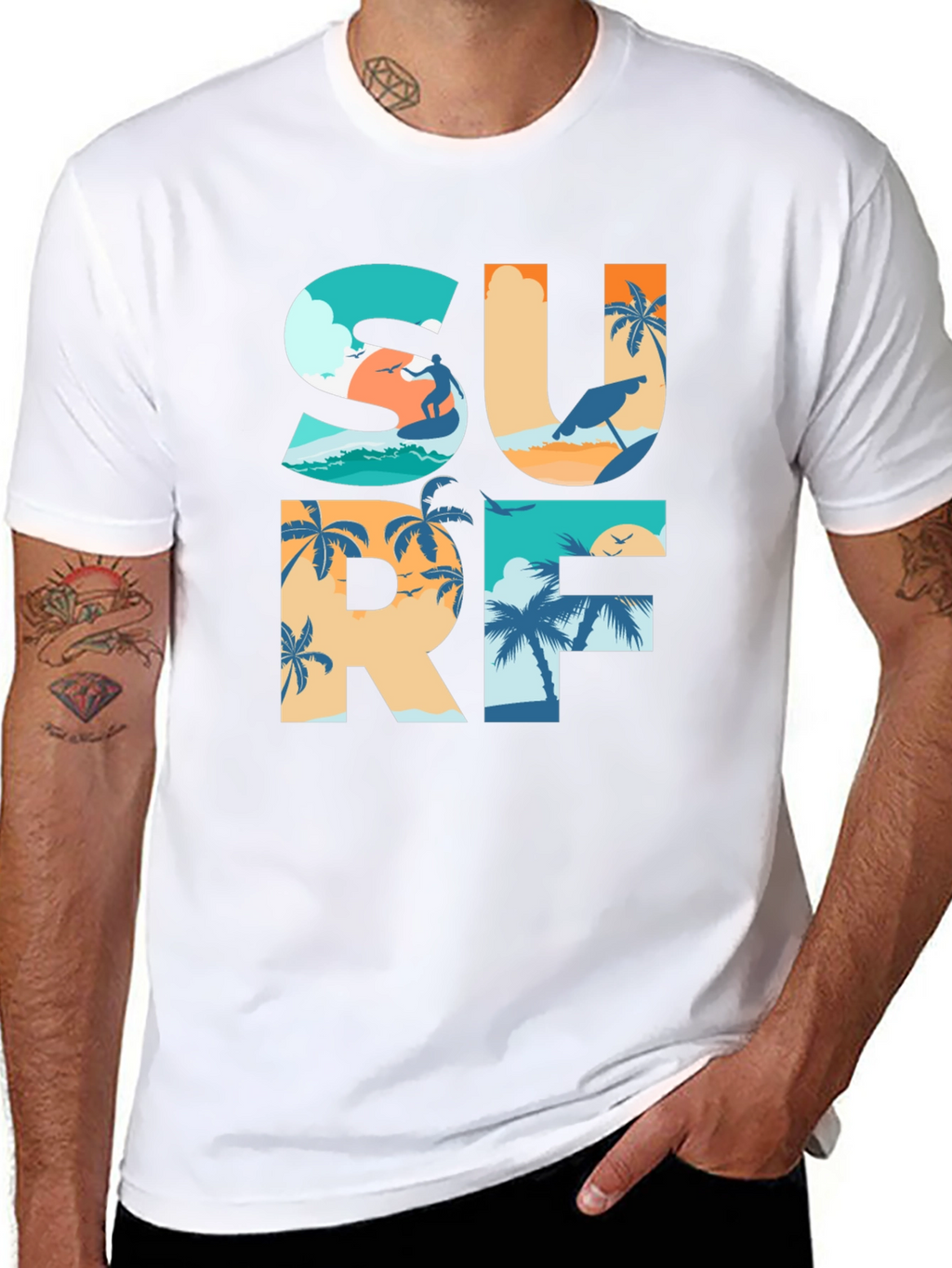 Surf Graphic T-Shirt: Beach Life Apparel