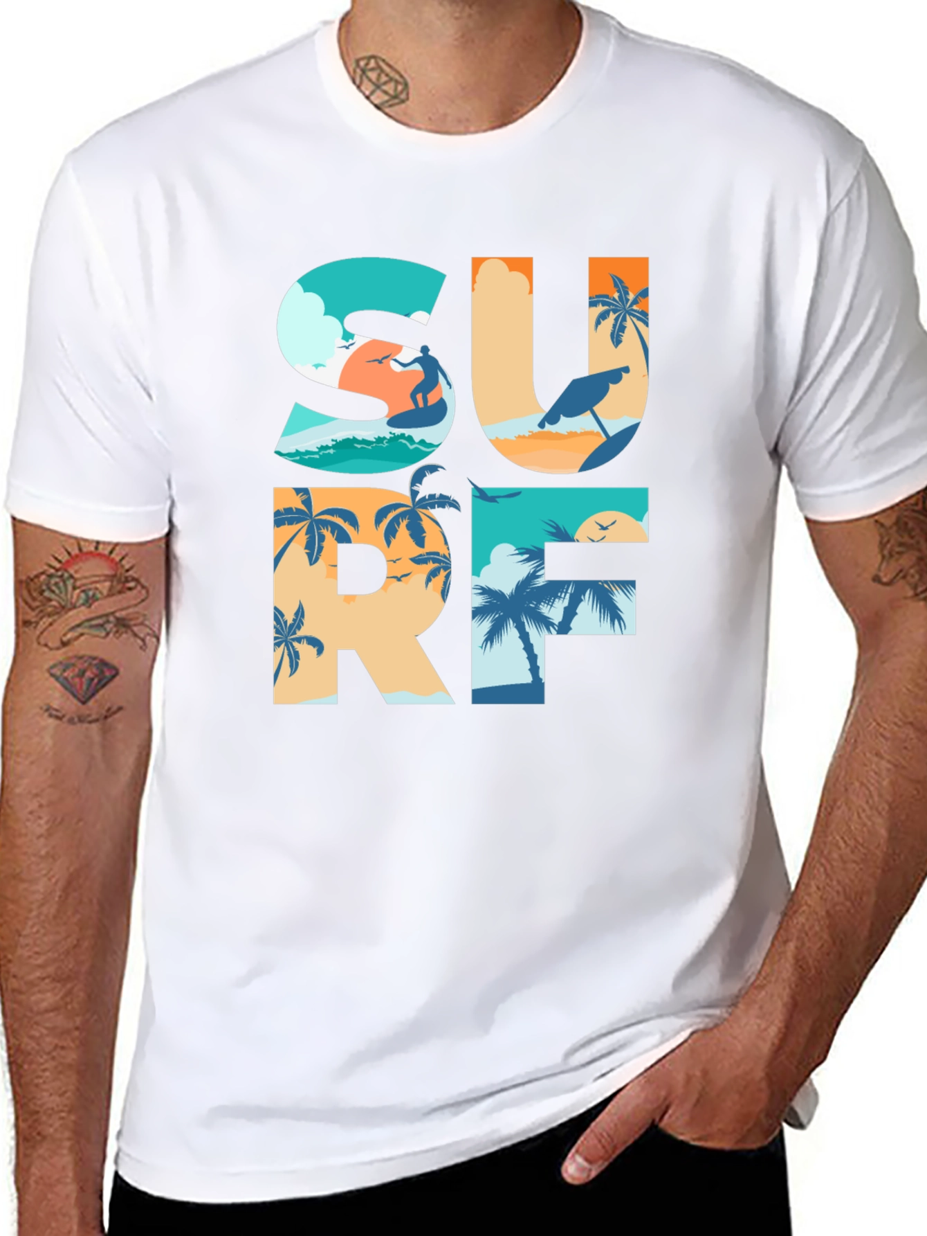 Surf Graphic T-Shirt: Beach Life Apparel