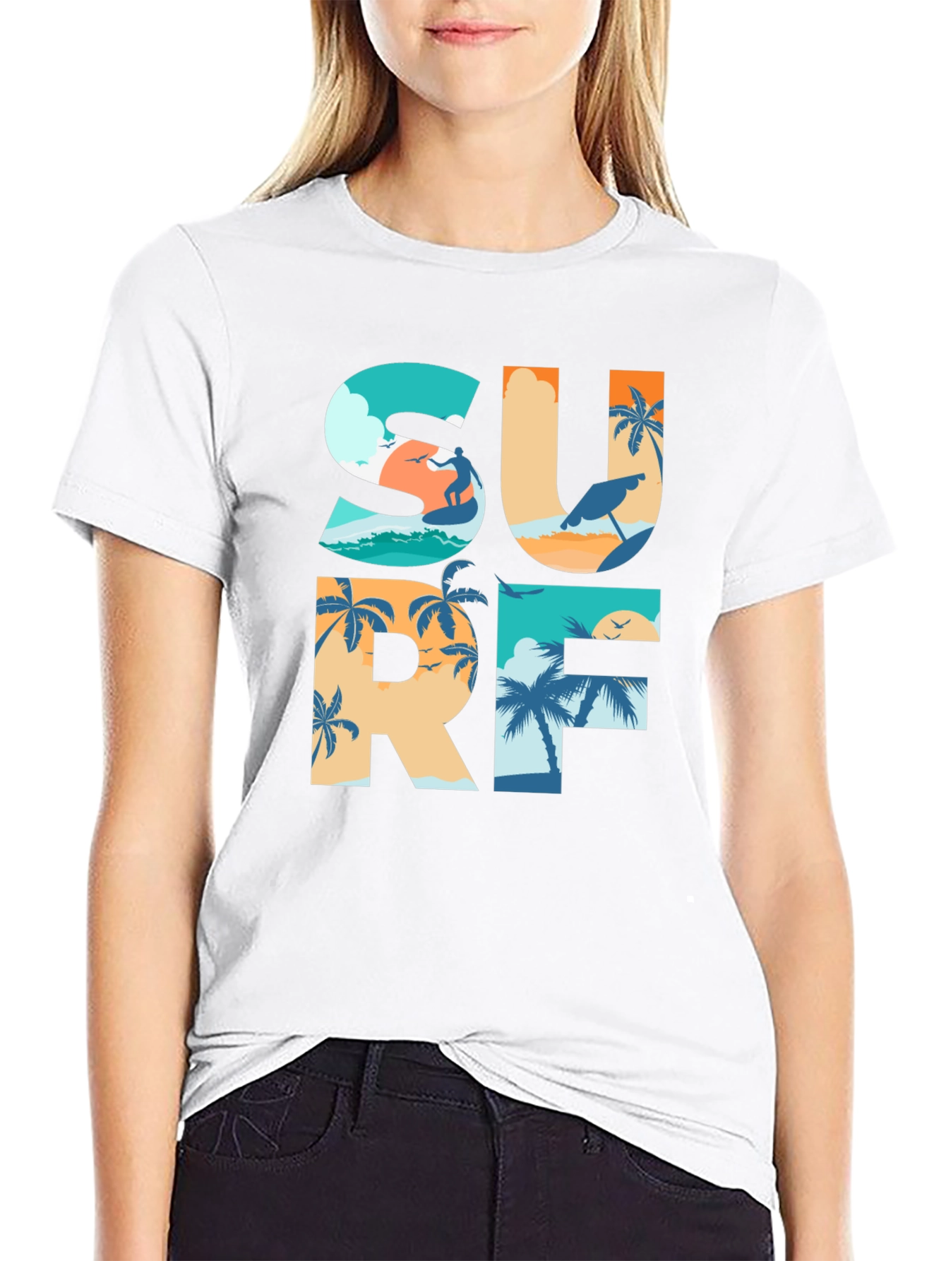 Surf Graphic T-Shirt: Beach Life Apparel