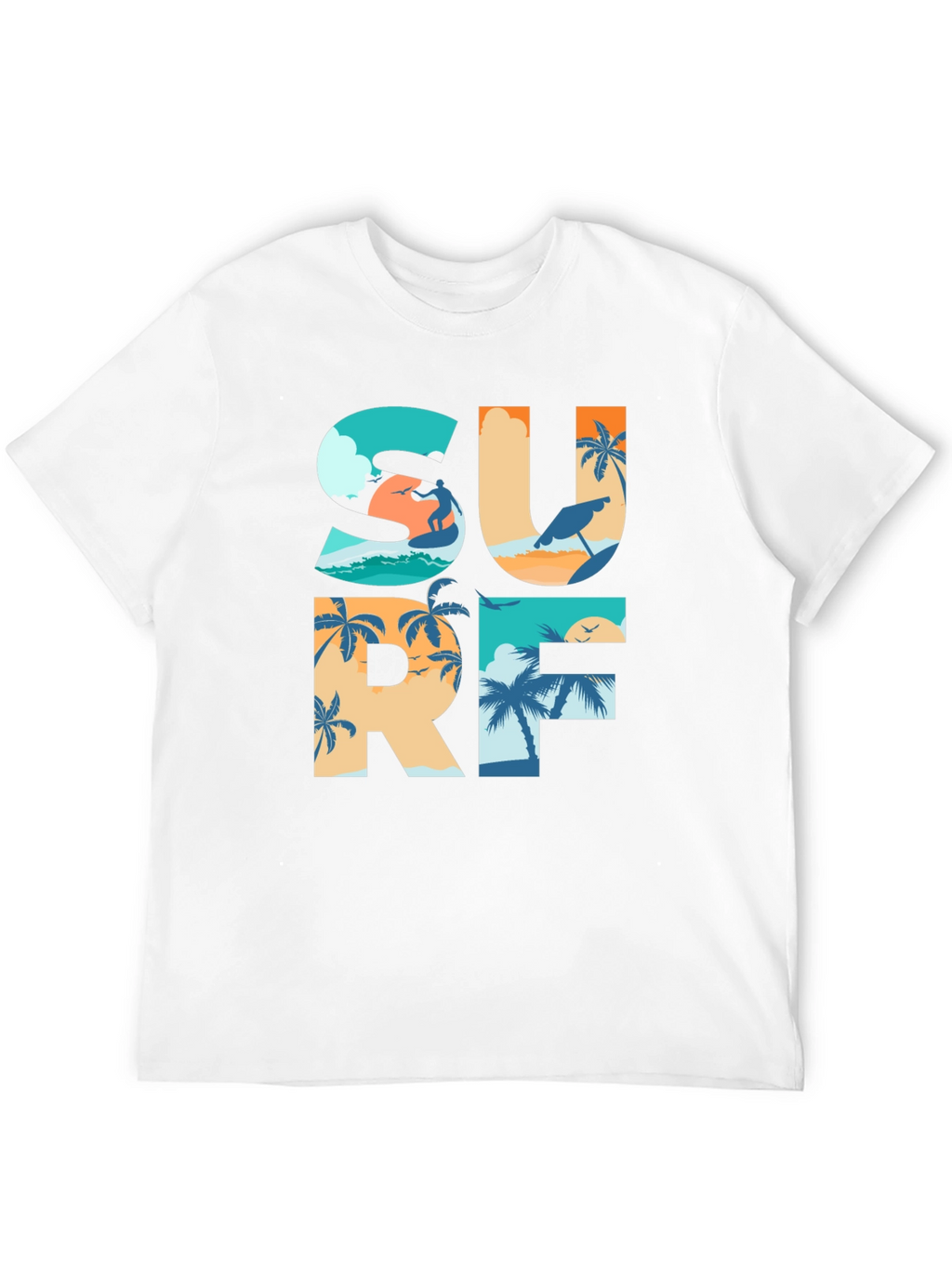Surf Graphic T-Shirt: Beach Life Apparel