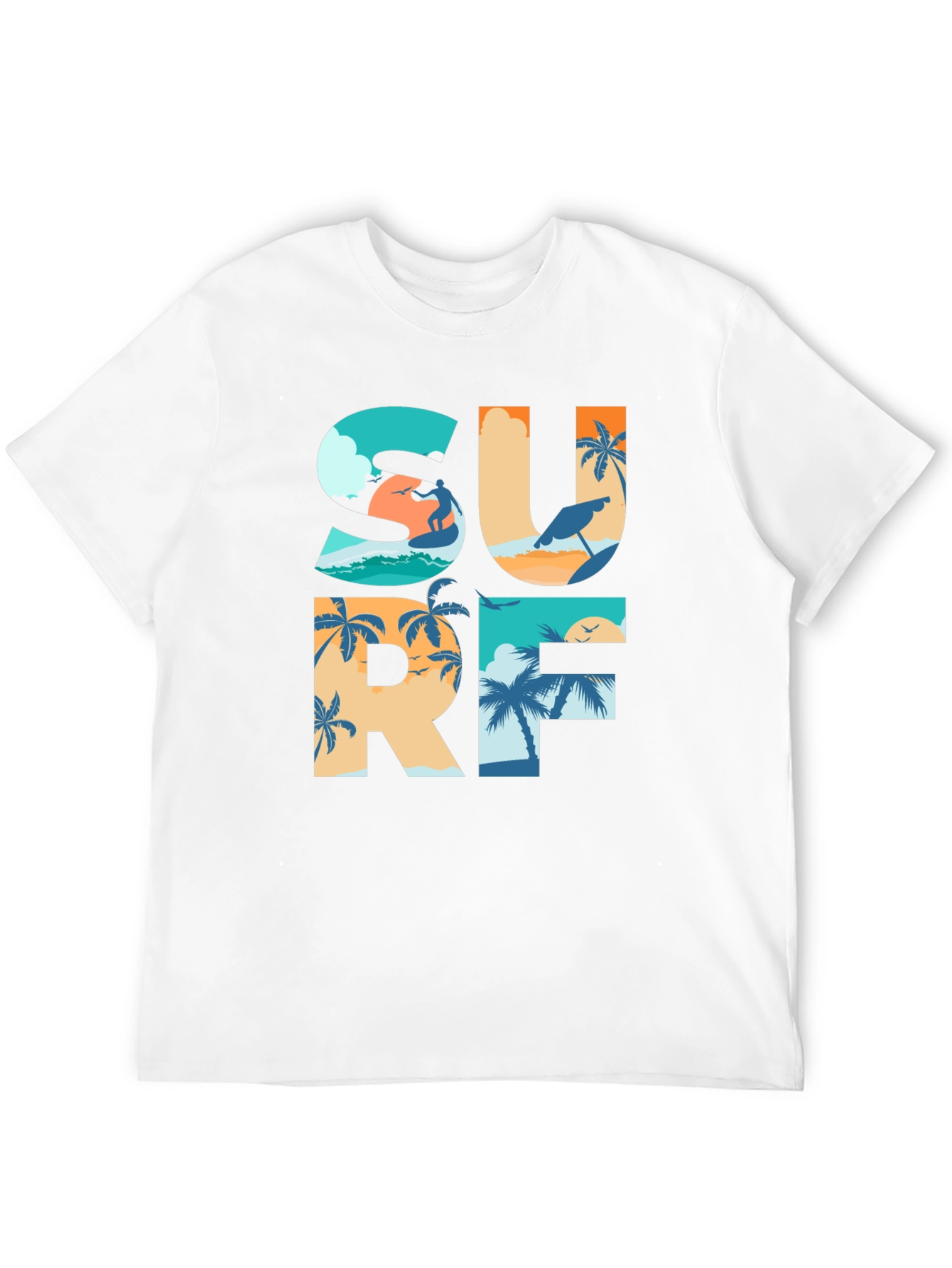 Surf Graphic T-Shirt: Beach Life Apparel