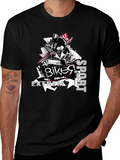 Biker Extreme Sport Black T-Shirt