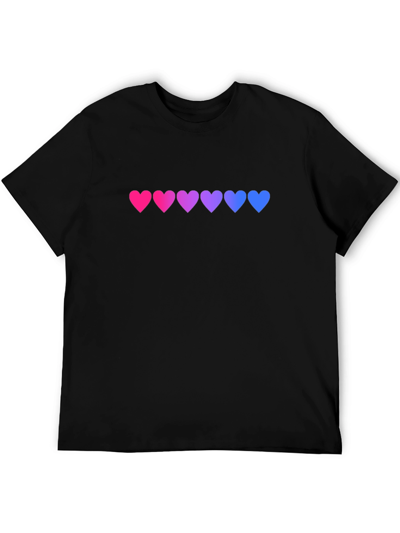 Bi Pride Heart T-Shirt - Stylish LGBT Pride Tee