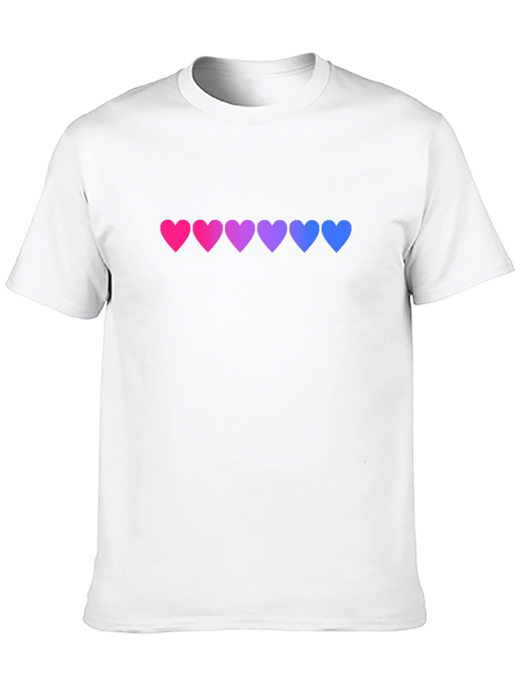 Bi Pride Heart T-Shirt - Stylish LGBT Pride Tee