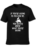 Follow Me ATV T-Shirt - Black Cotton Graphic Tee