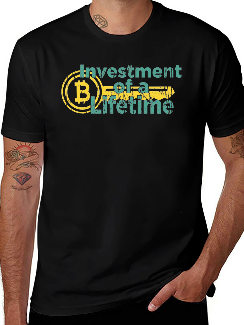 Bitcoin Investment of a Lifetime Black T-Shirt