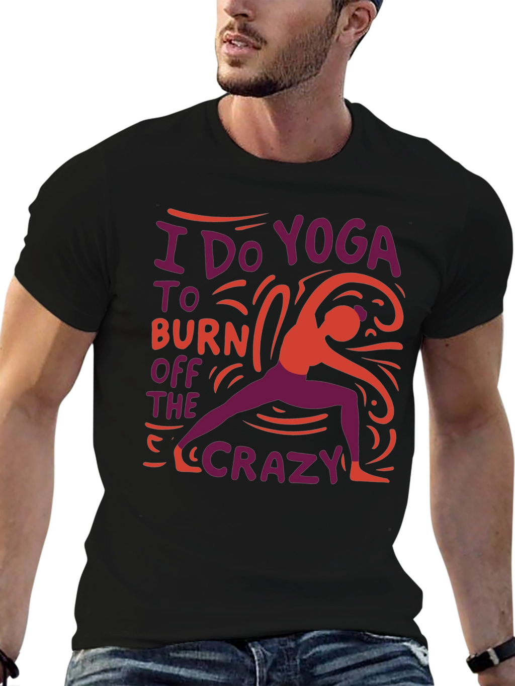 Yoga Crazy Burnout Tee