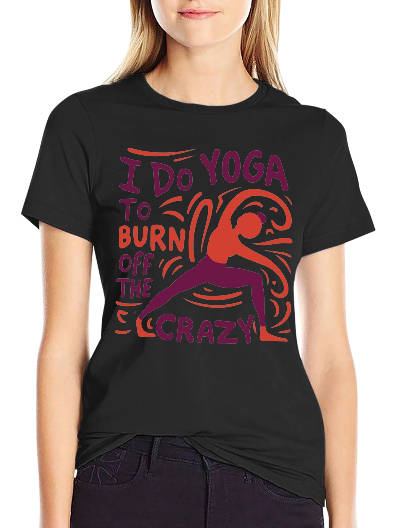 Yoga Crazy Burnout Tee