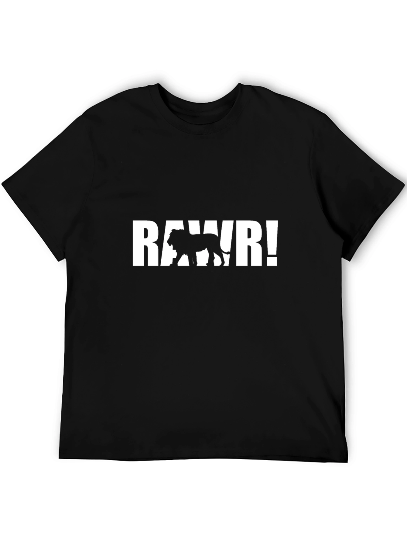 Roaring Lion Black T-Shirt - Mens Graphic Tee