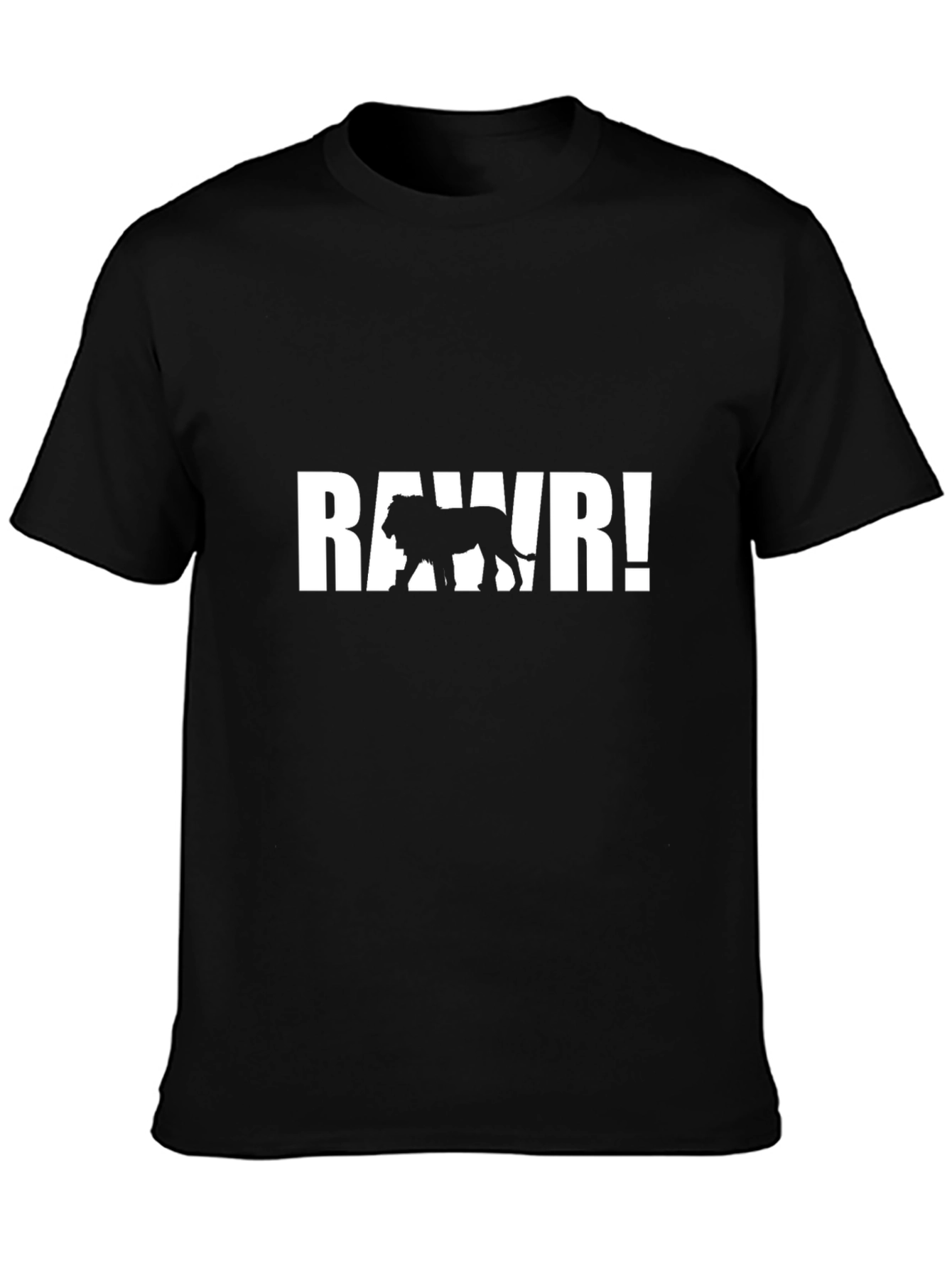 Roaring Lion Black T-Shirt - Mens Graphic Tee