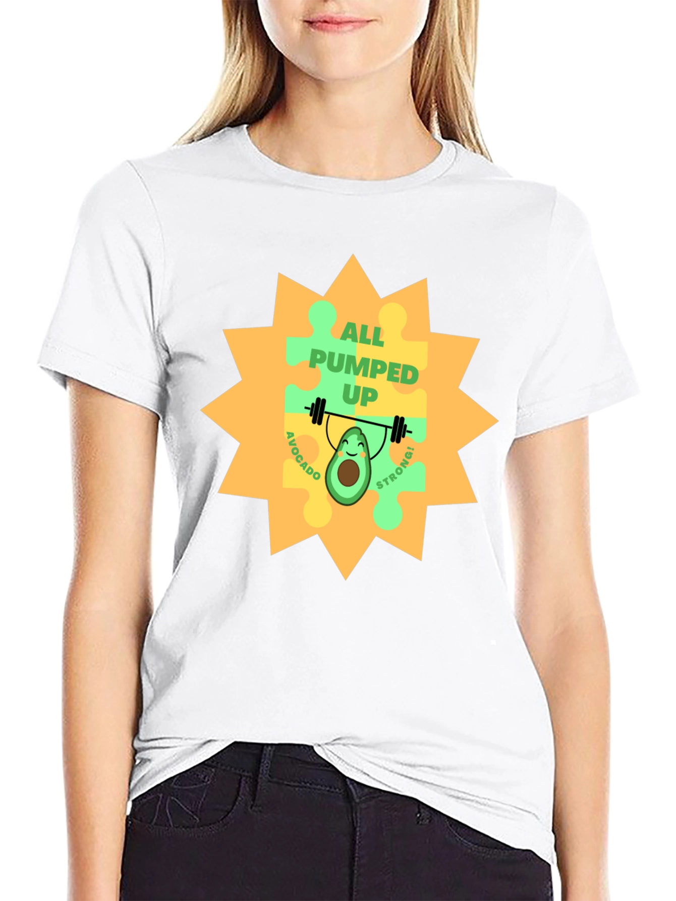 All Pumped Up Avocado T-Shirt