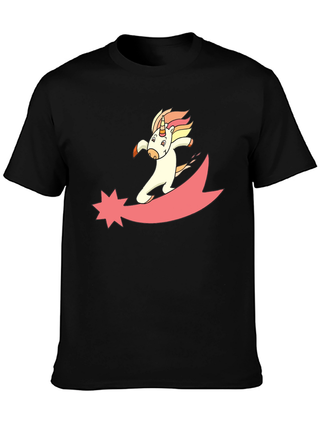Unicorn Comet Black T-Shirt