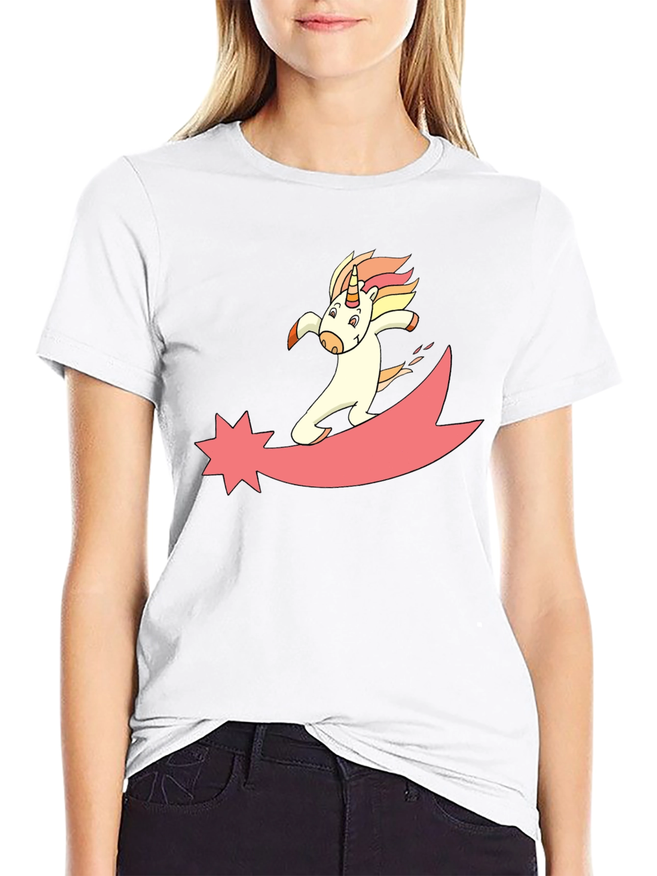 Unicorn Comet Black T-Shirt