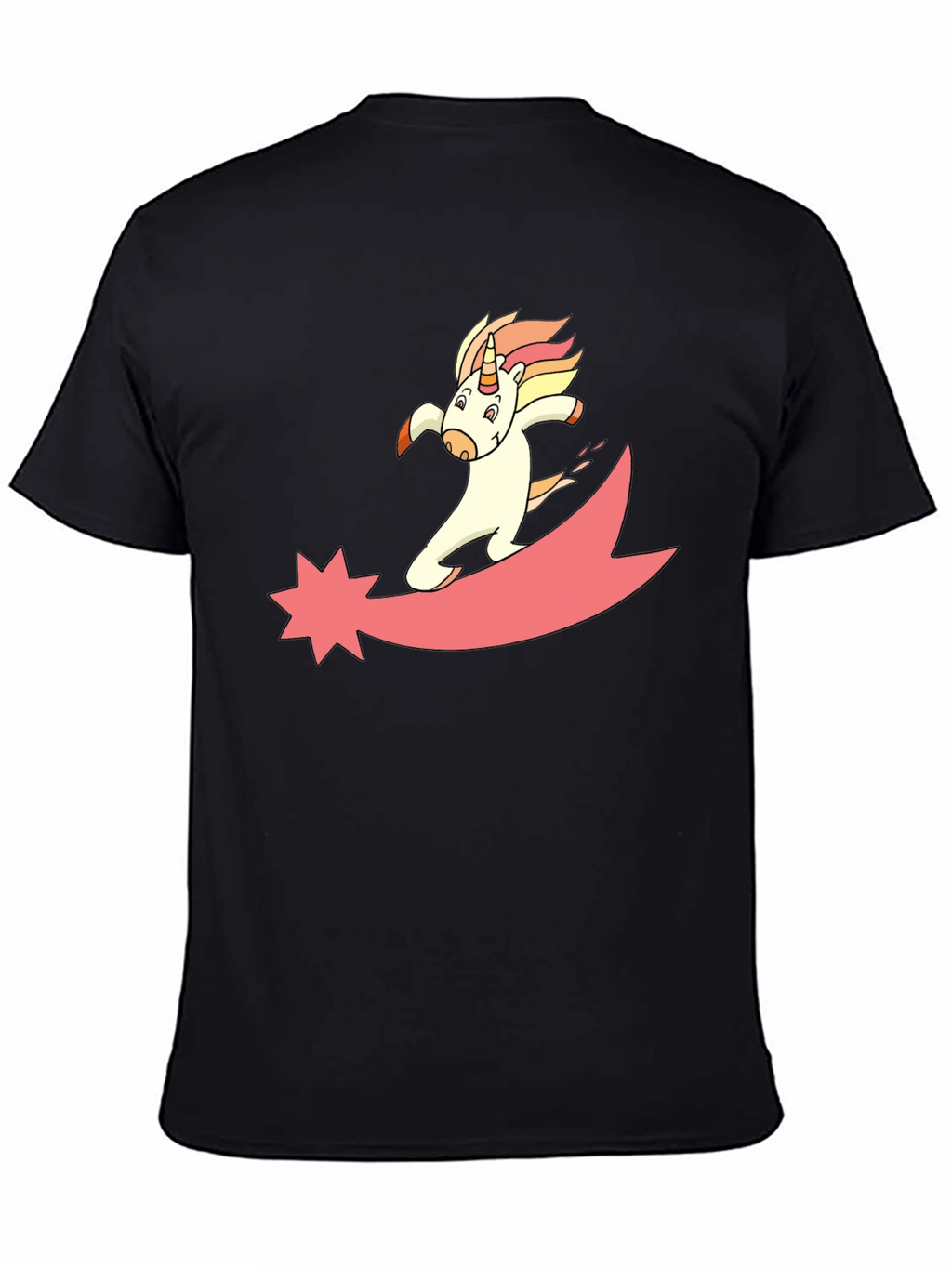 Unicorn Comet Black T-Shirt