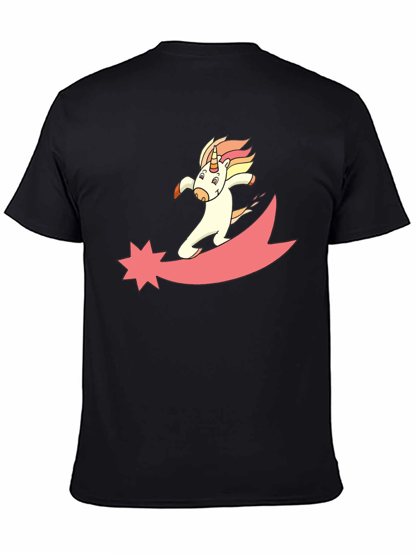 Unicorn Comet Black T-Shirt