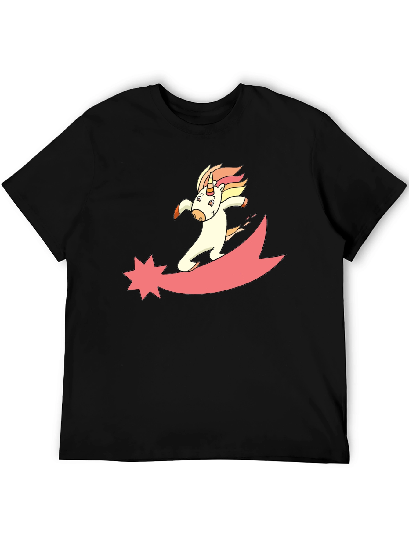 Unicorn Comet Black T-Shirt