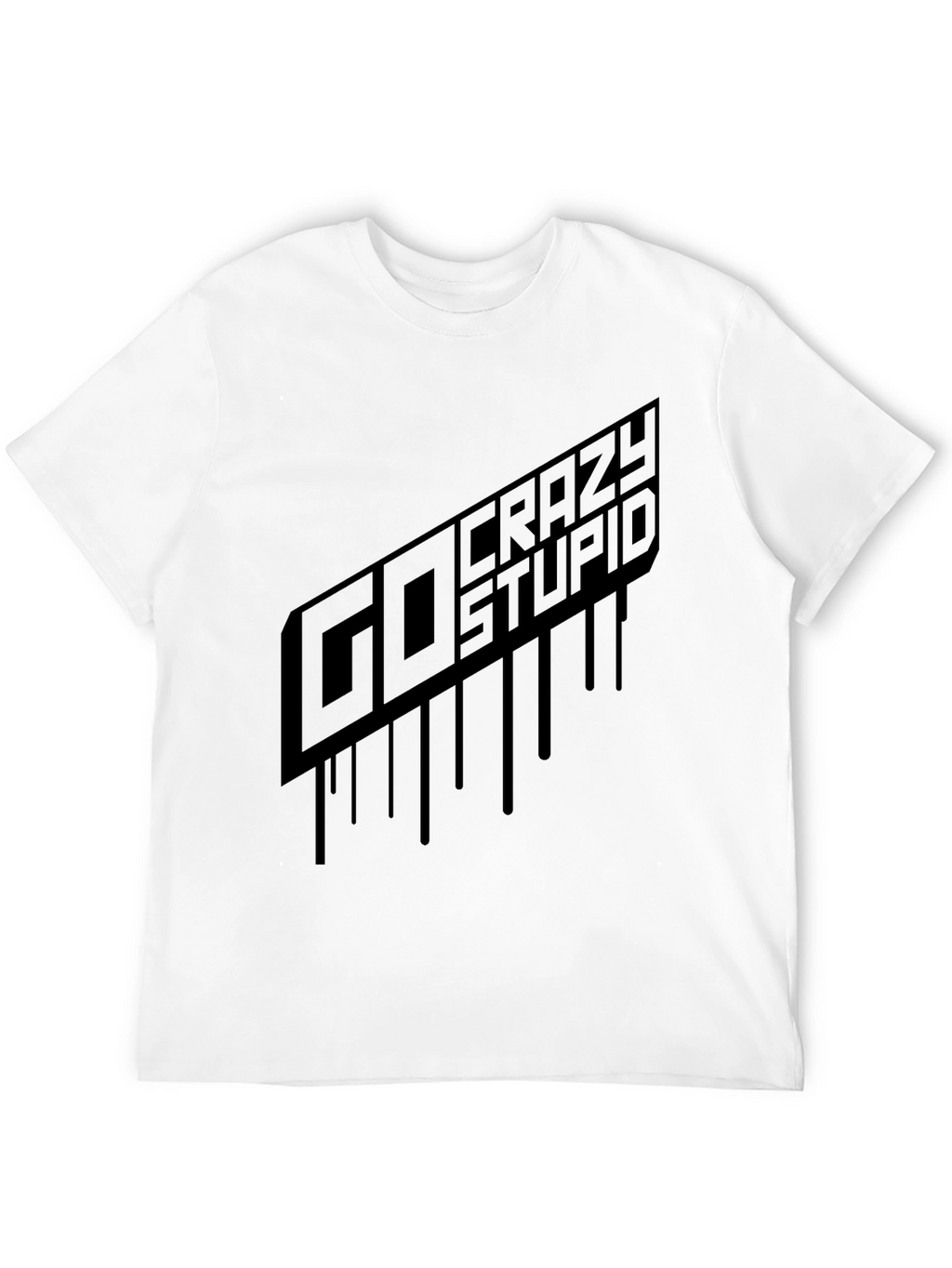 Go Crazy Stupid Graphic Tee - Black