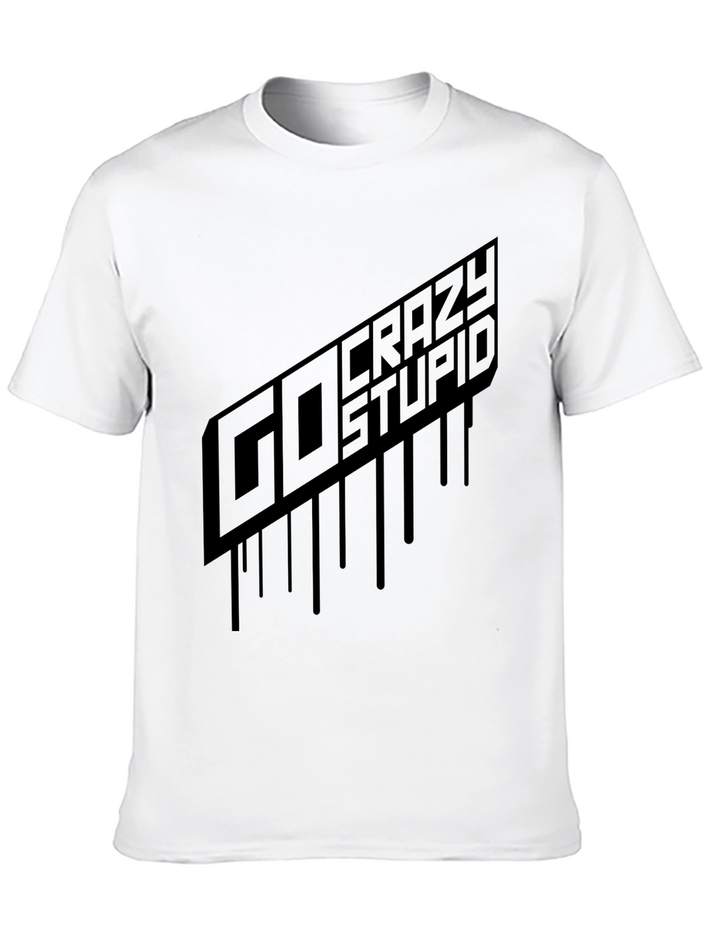 Go Crazy Stupid Graphic Tee - Black