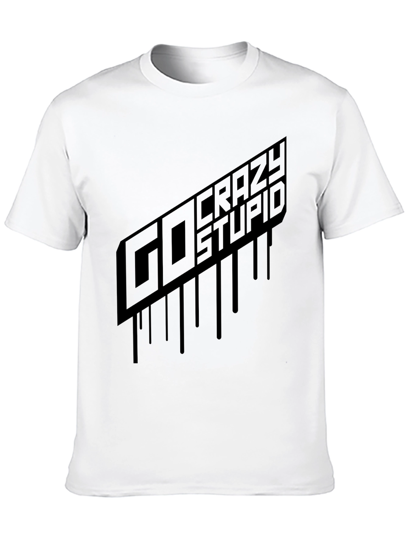 Go Crazy Stupid Graphic Tee - Black
