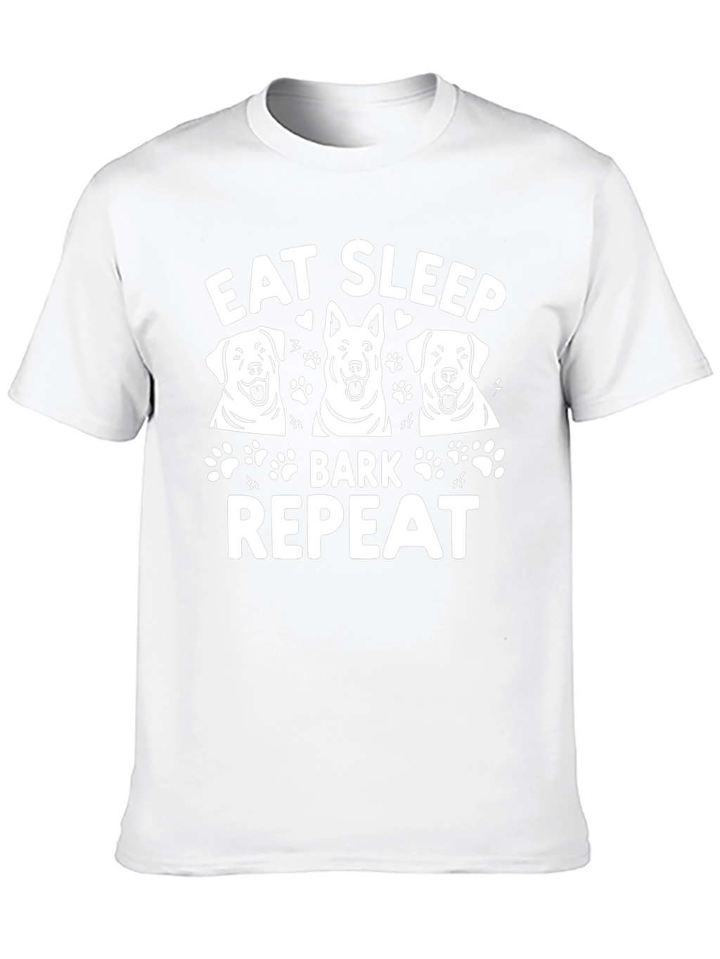 Eat Sleep Bark Repeat Dog T-Shirt