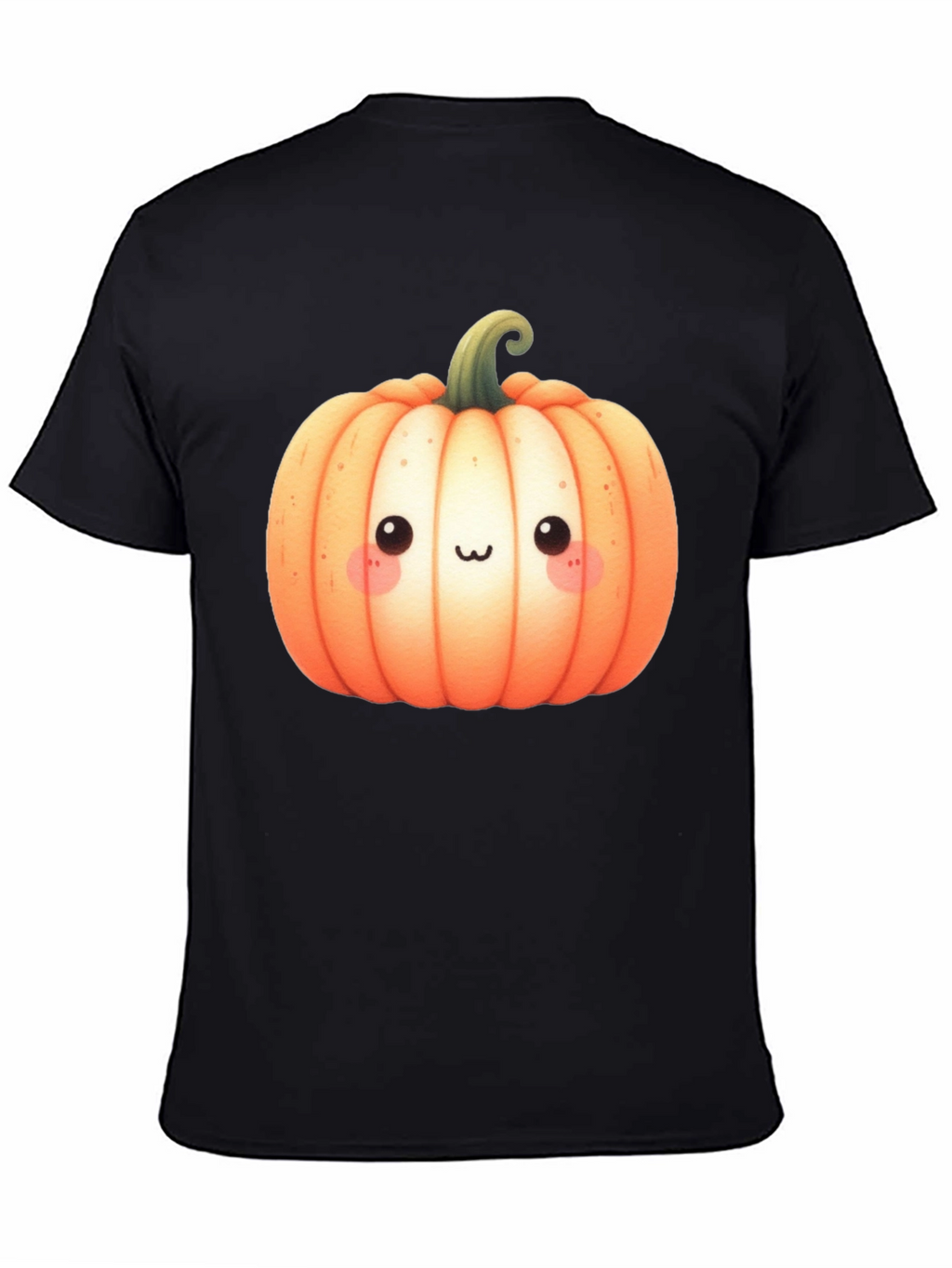 Kawaii Pumpkin Graphic Tee - Halloween Style