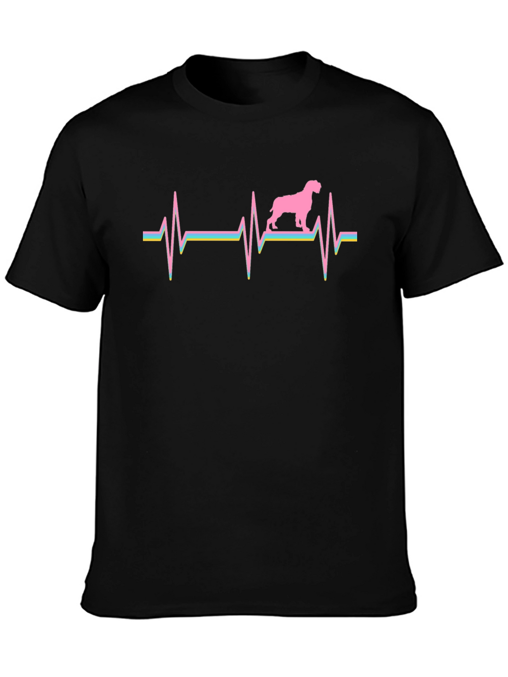 Dog Heartbeat Graphic Tee - Unique Canine Lover Gift