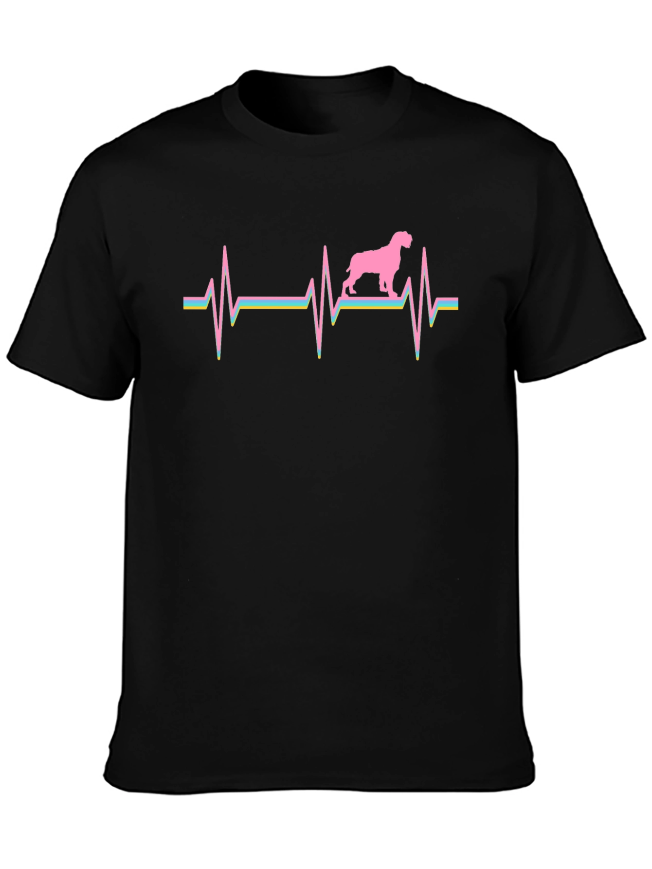 Dog Heartbeat Graphic Tee - Unique Canine Lover Gift