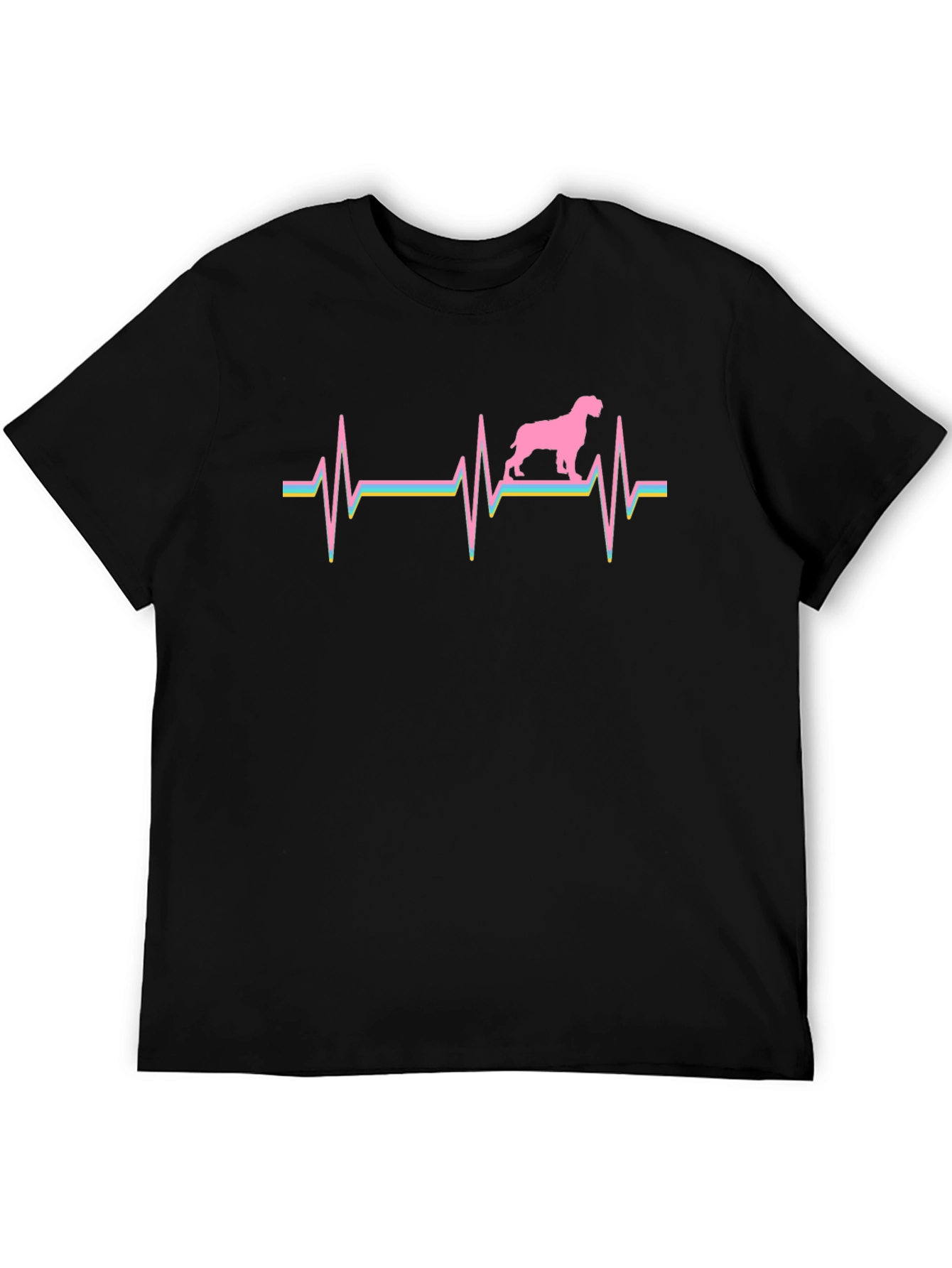 Dog Heartbeat Graphic Tee - Unique Canine Lover Gift