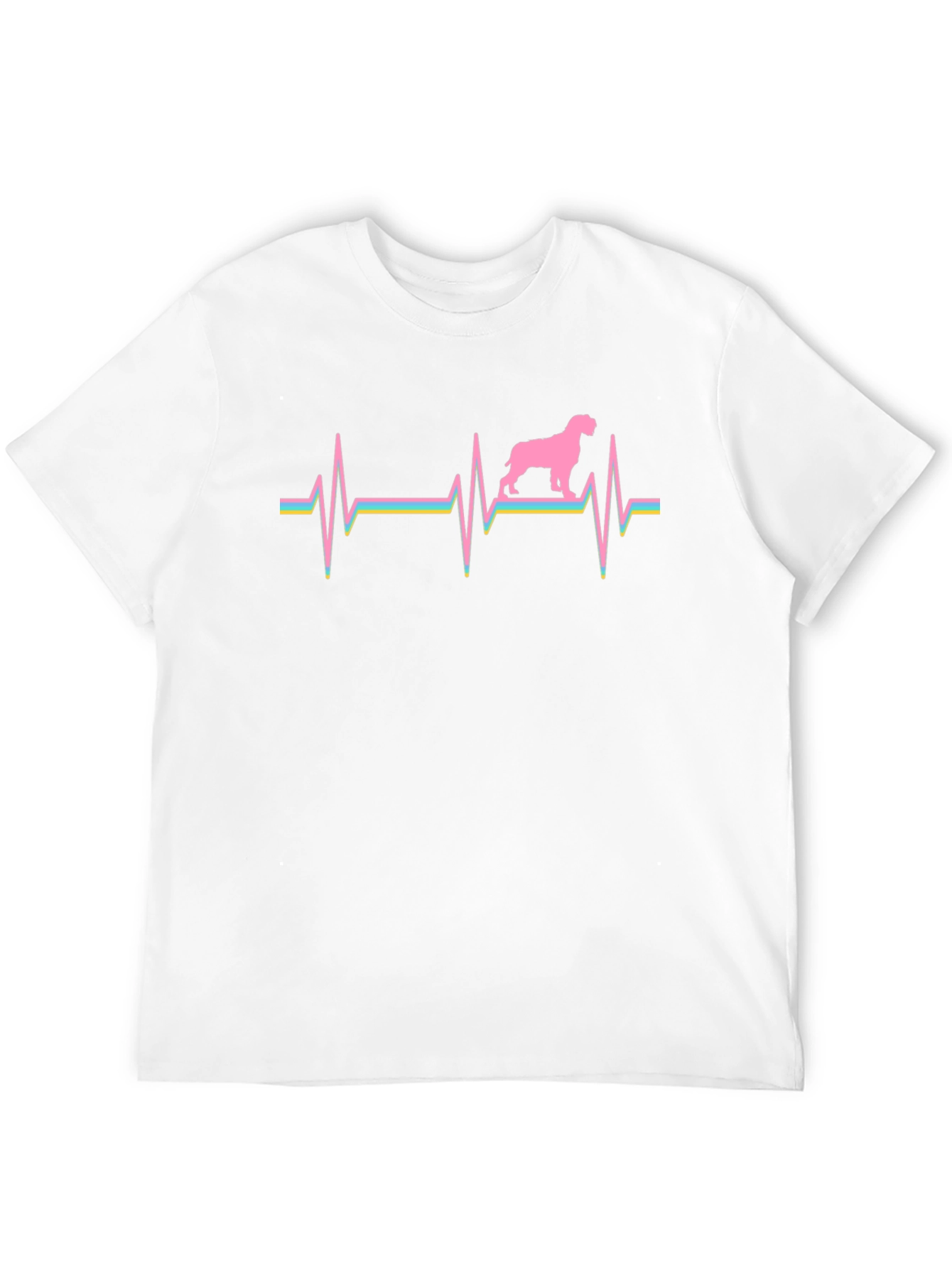 Dog Heartbeat Graphic Tee - Unique Canine Lover Gift