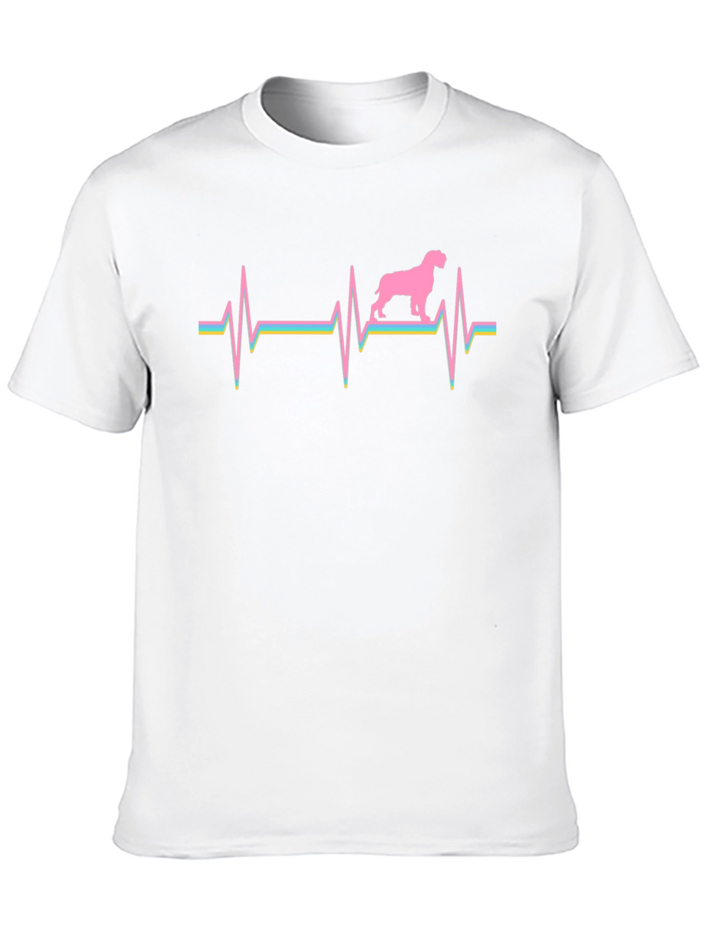 Dog Heartbeat Graphic Tee - Unique Canine Lover Gift