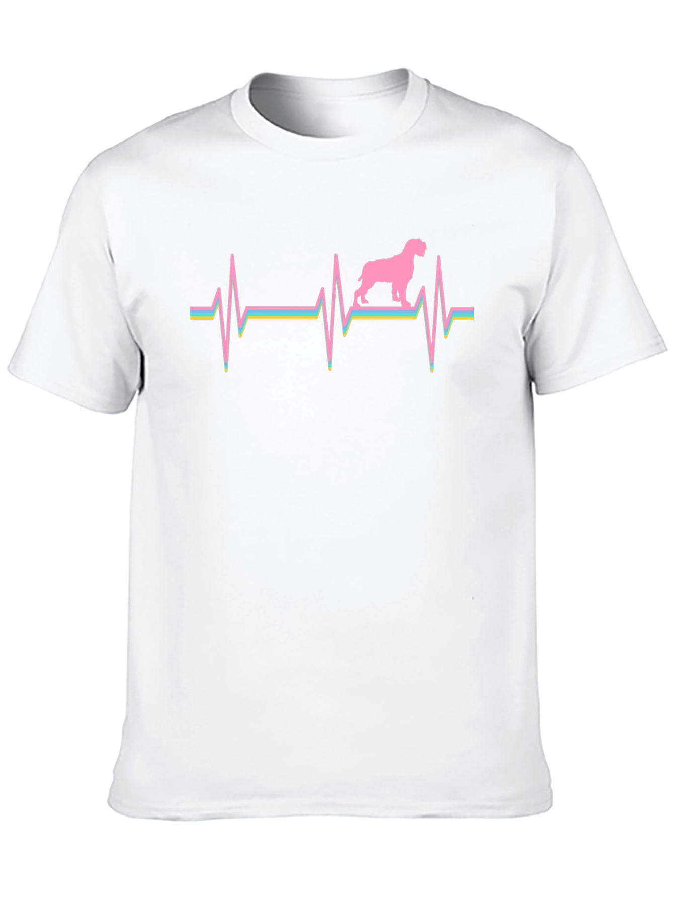 Dog Heartbeat Graphic Tee - Unique Canine Lover Gift