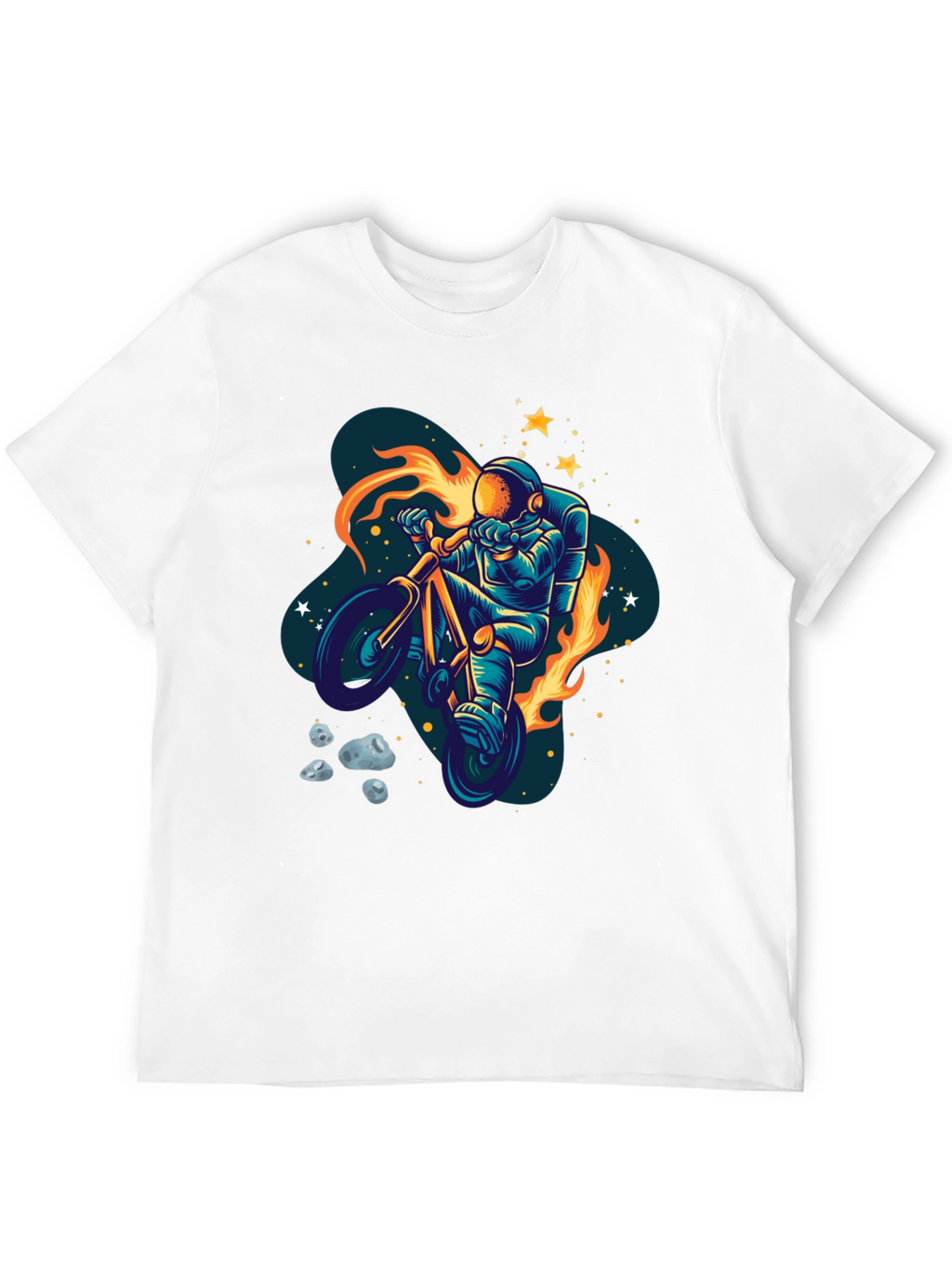 Astronaut Bike Ride Graphic Tee