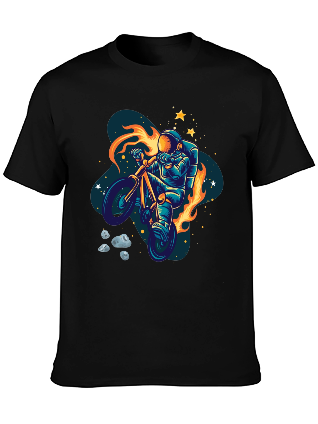 Astronaut Bike Ride Graphic Tee