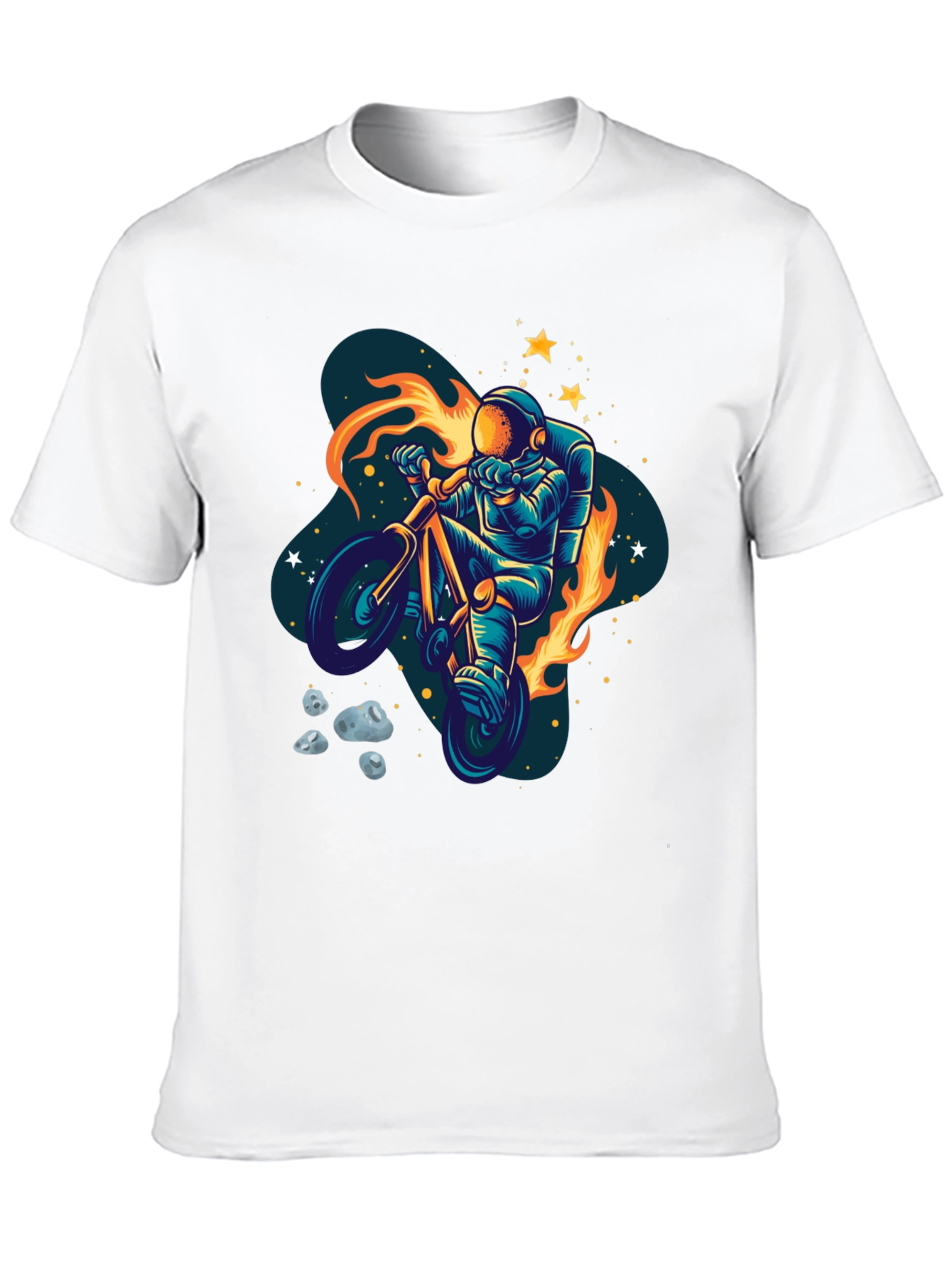 Astronaut Bike Ride Graphic Tee